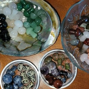 Mini crystal mushrooms sets